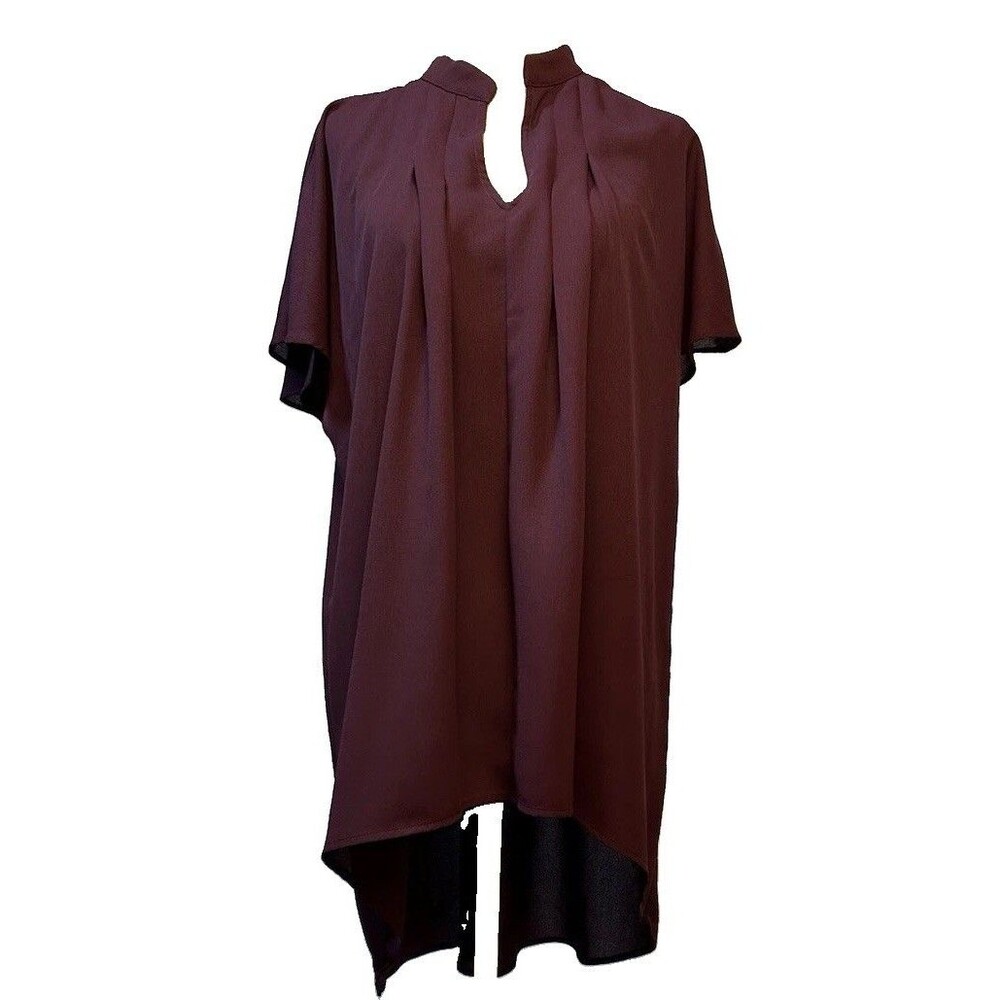 RO & DE Hi Lo Tunic V Neck Pullover Blouse Size L